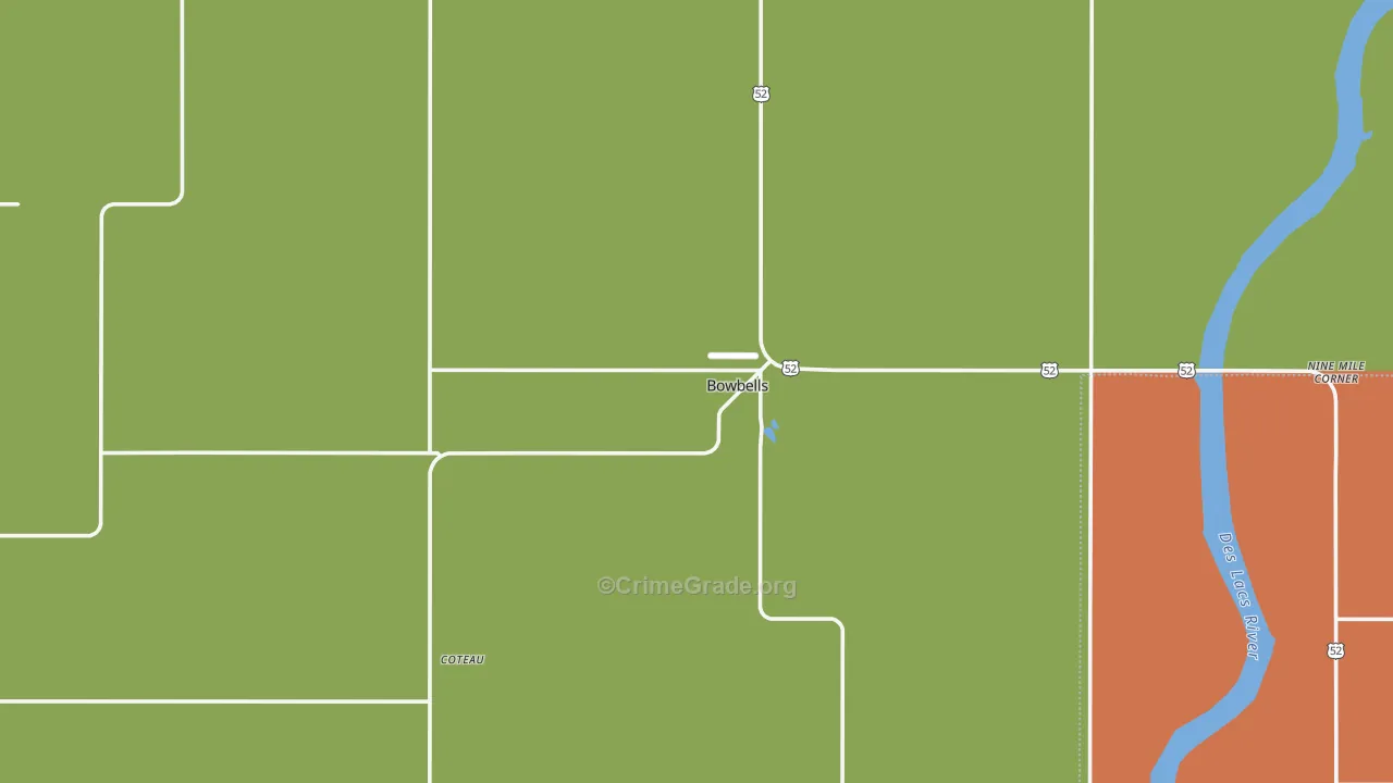 58721, ND Map of Theft Rates