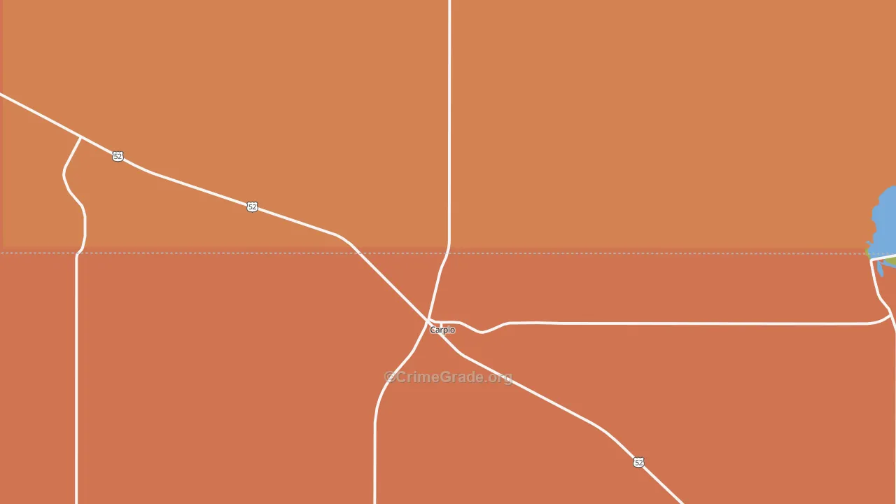 58725, ND Map of Theft Rates