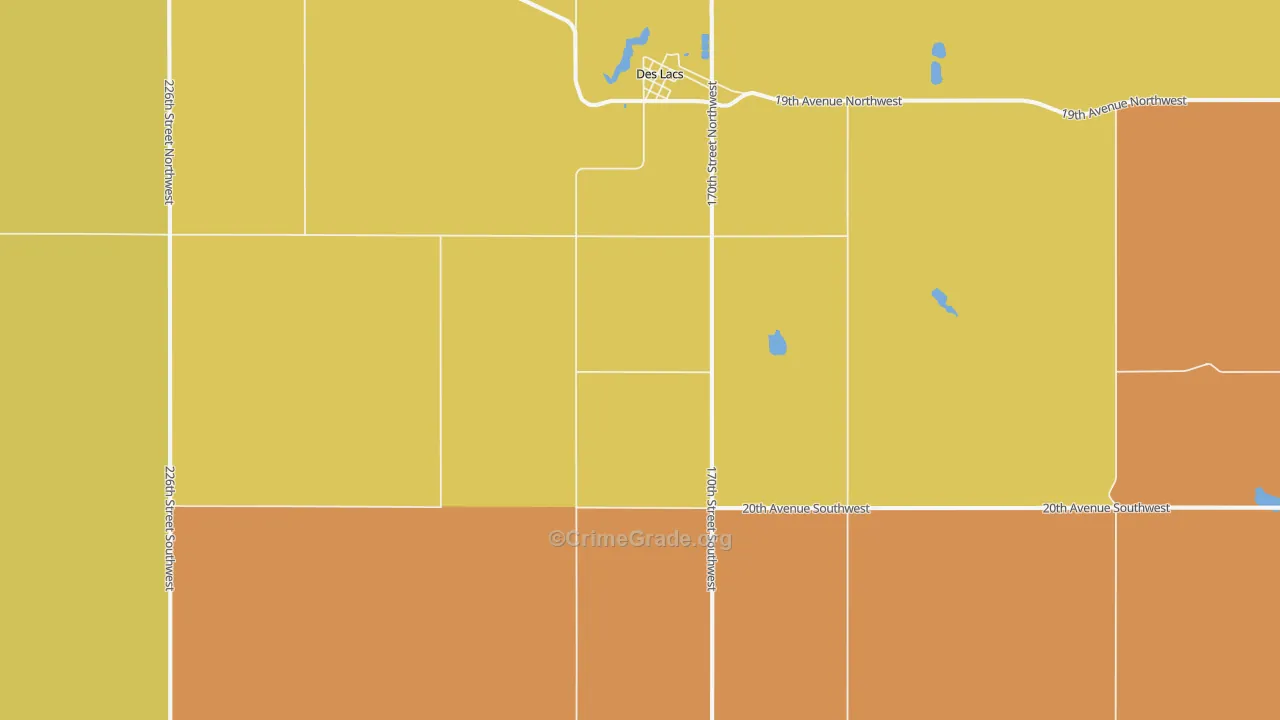 58733, ND Map of Theft Rates