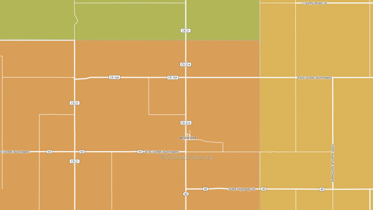 58755, ND Map of Theft Rates