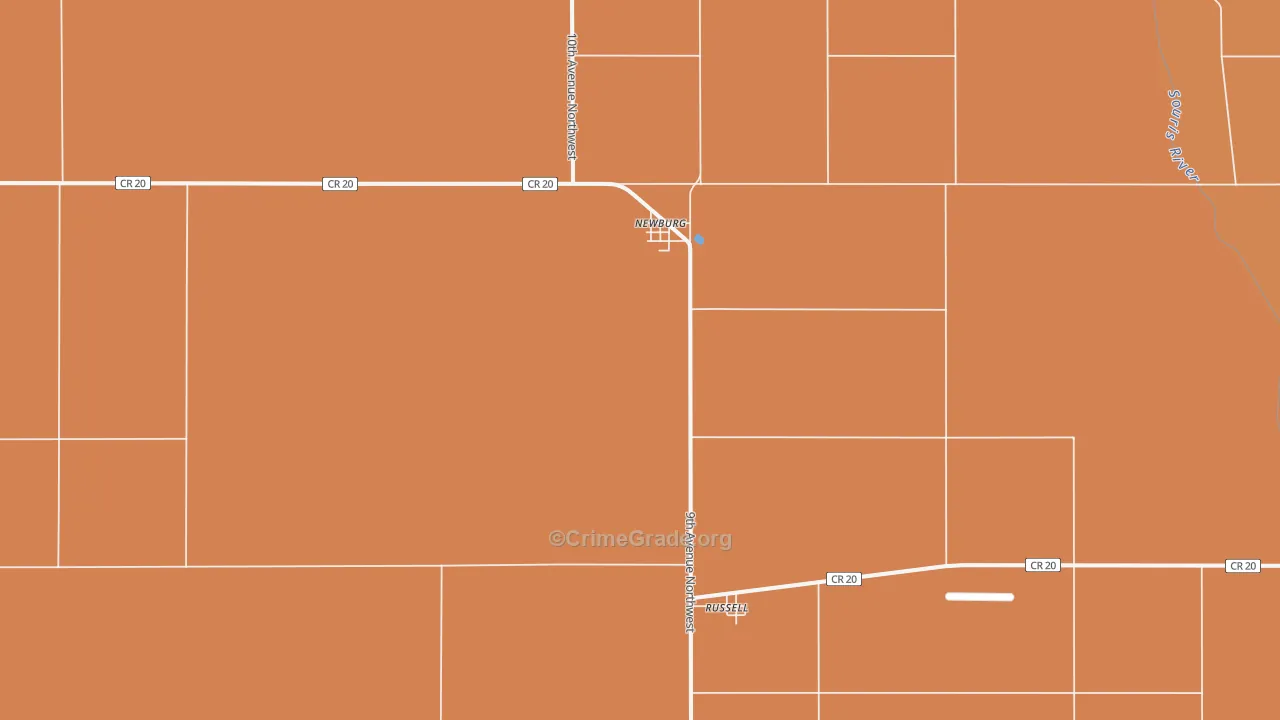 58762, ND Map of Theft Rates