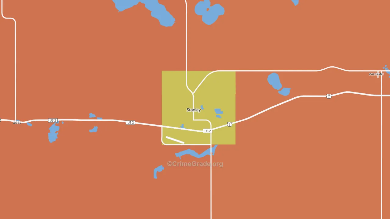 58784, ND Map of Theft Rates