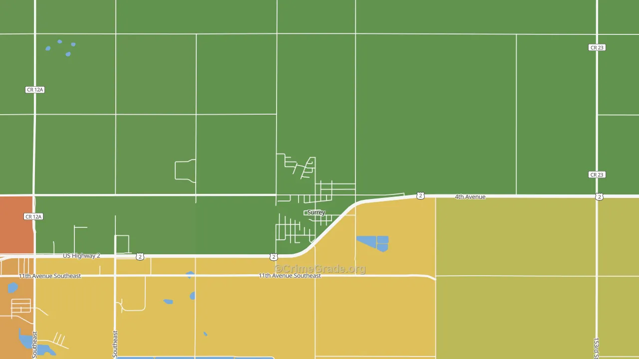58785, ND Map of Theft Rates