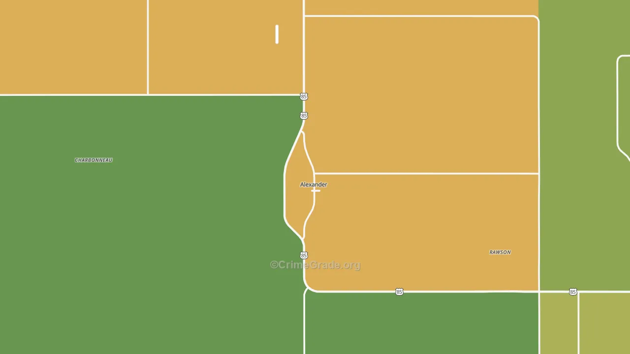 58831, ND Map of Theft Rates