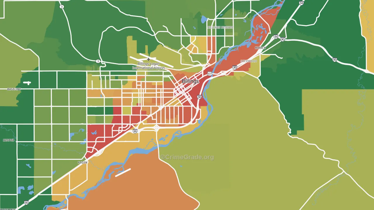 59101, MT Map of Theft Rates