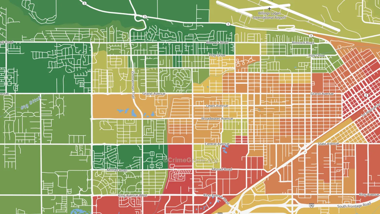 59102, MT Map of Theft Rates
