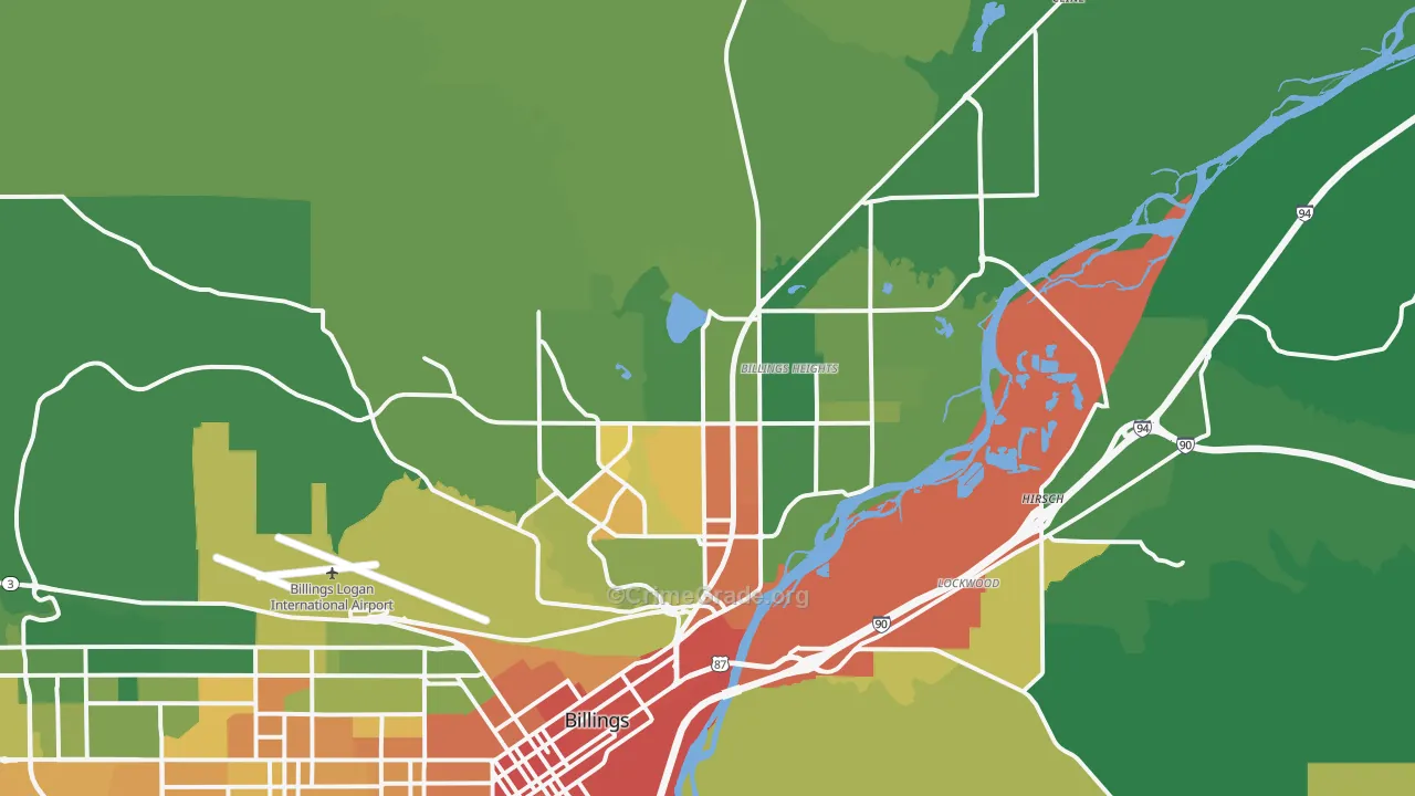 59105, MT Map of Theft Rates