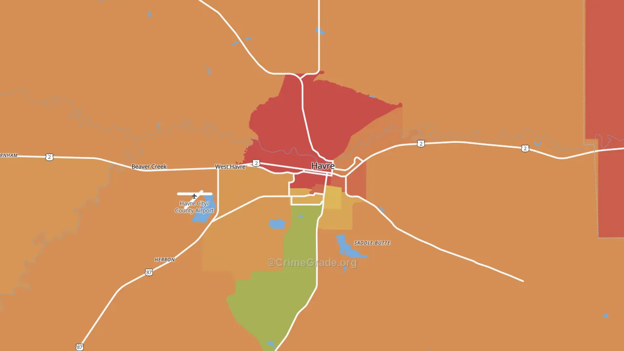 59501, MT Map of Theft Rates