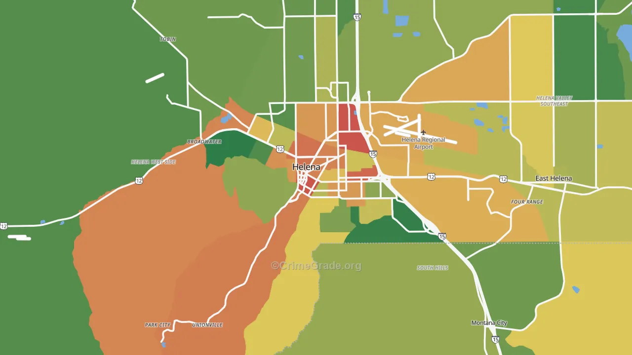 59601, MT Map of Theft Rates
