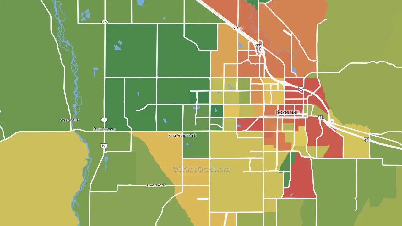 59718, MT Map of Theft Rates