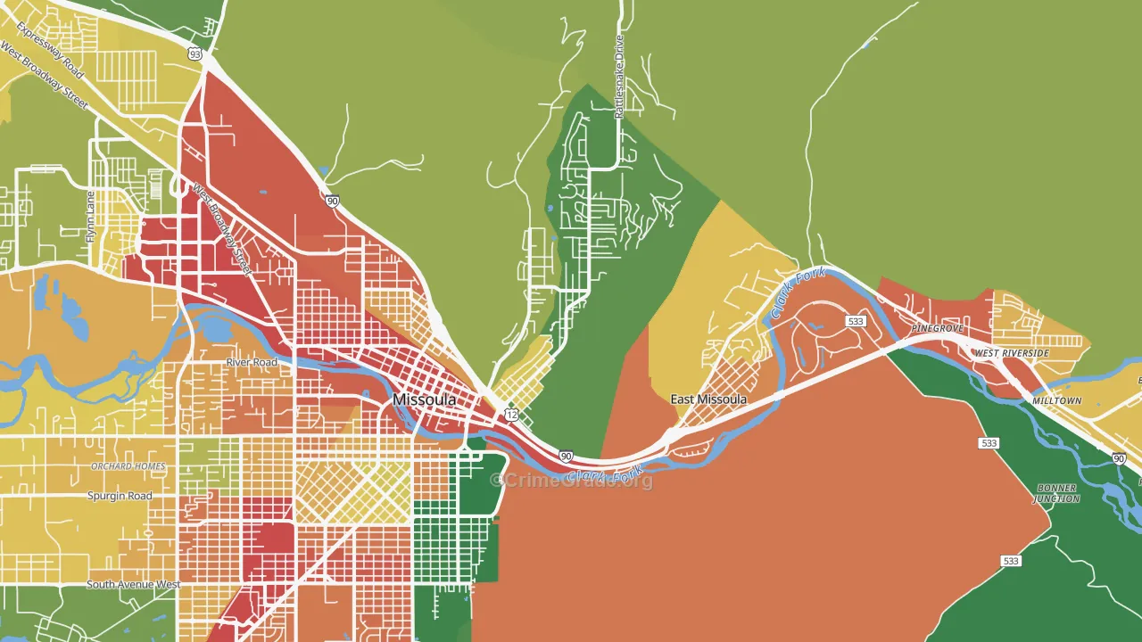 59802, MT Map of Theft Rates