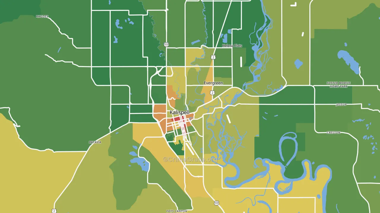 59901, MT Map of Theft Rates