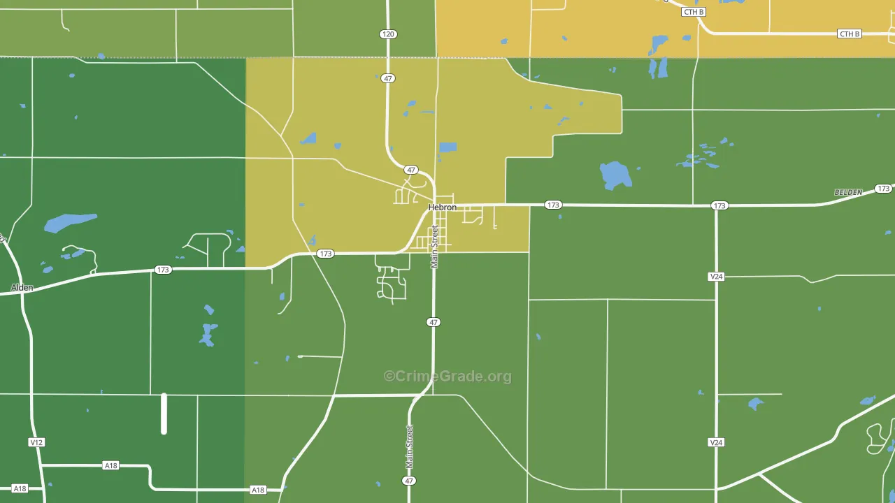 60034, IL Map of Theft Rates
