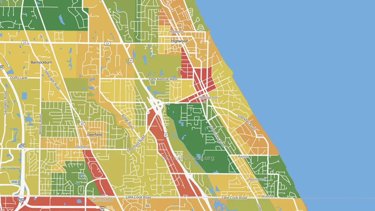 60035, IL Map of Theft Rates
