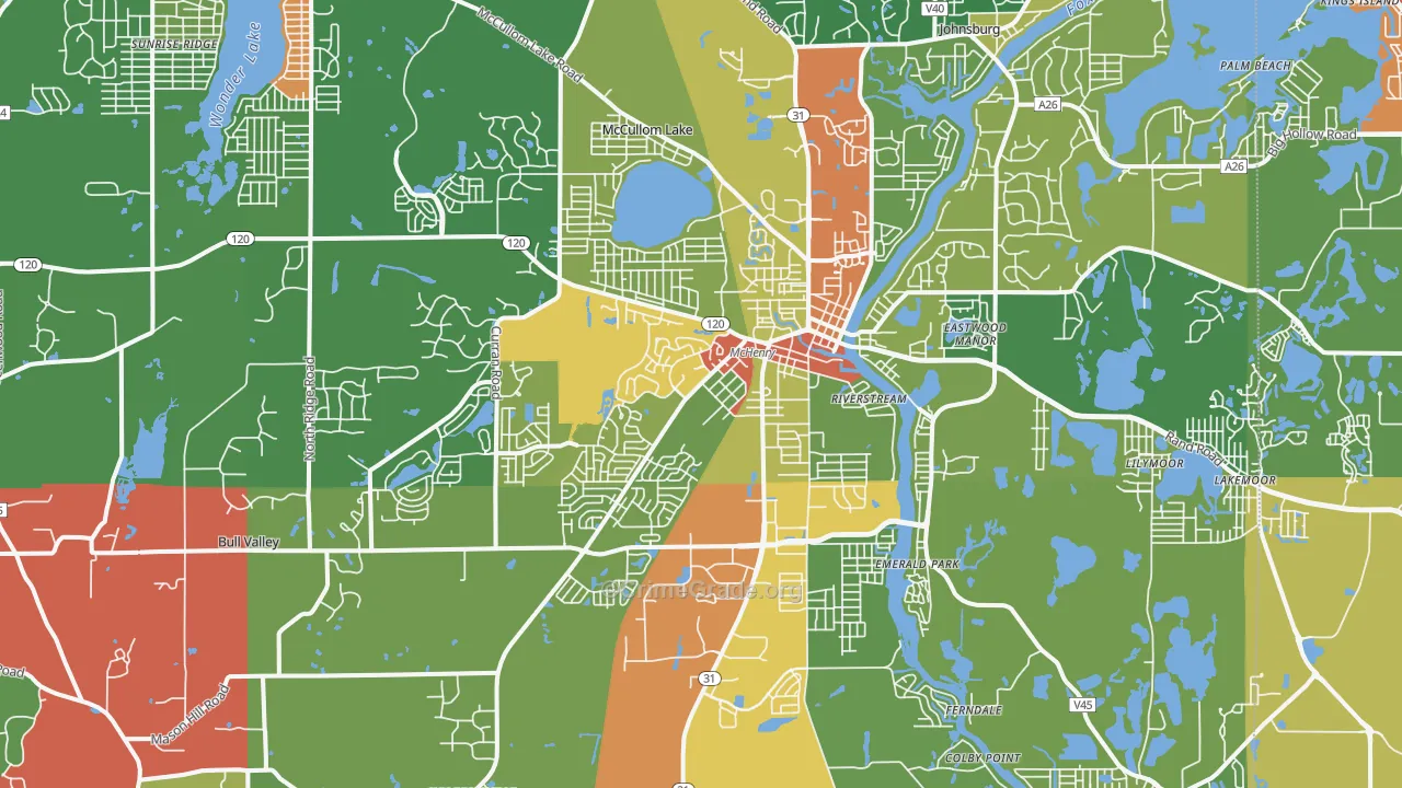 60050, IL Map of Theft Rates