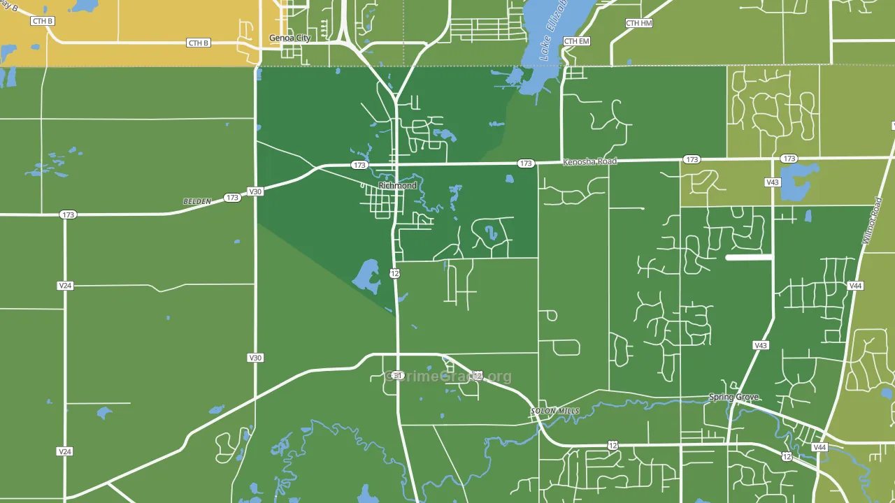60071, IL Map of Theft Rates