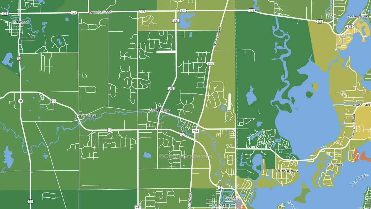 60081, IL Map of Theft Rates