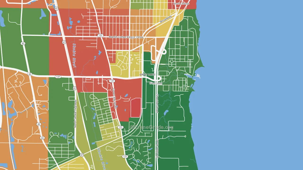 60088, IL Map of Theft Rates