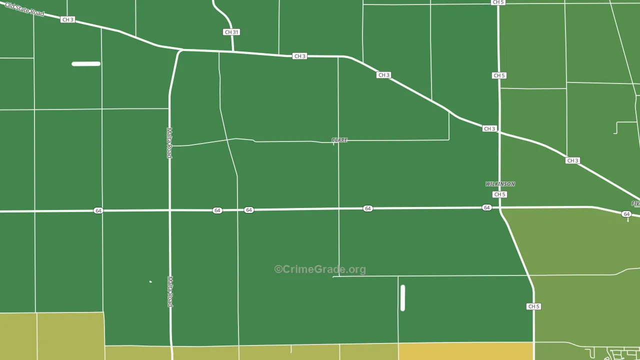 60111, IL Map of Theft Rates