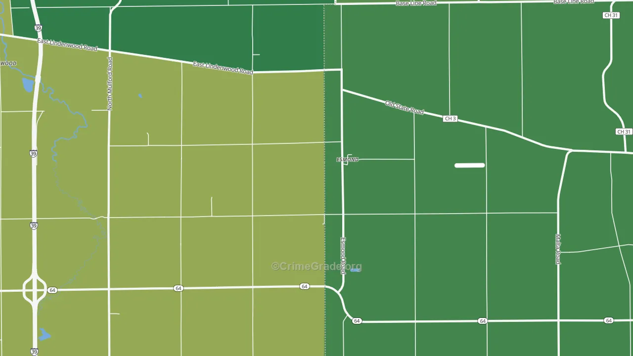 60129, IL Map of Theft Rates