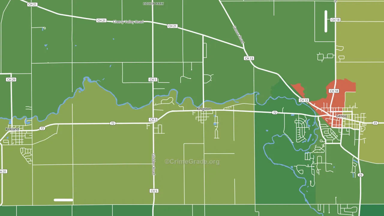 60145, IL Map of Theft Rates
