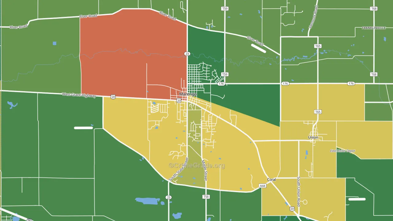 60152, IL Map of Theft Rates