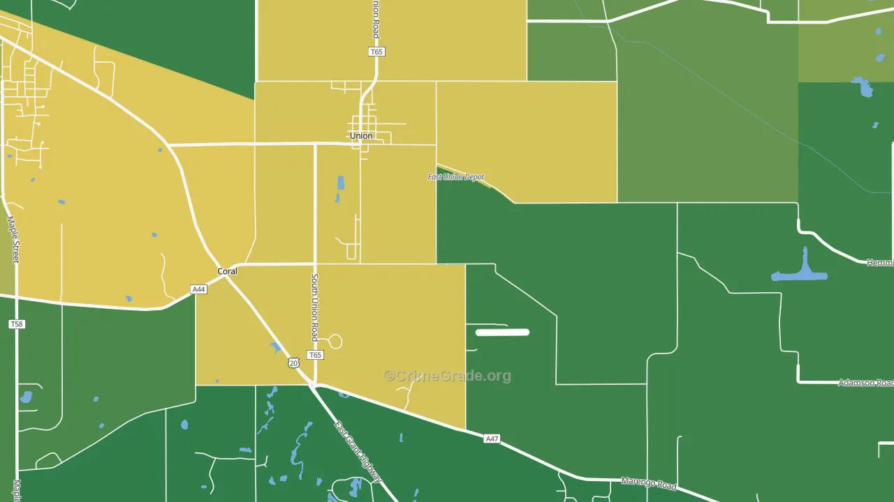 60180, IL Map of Theft Rates