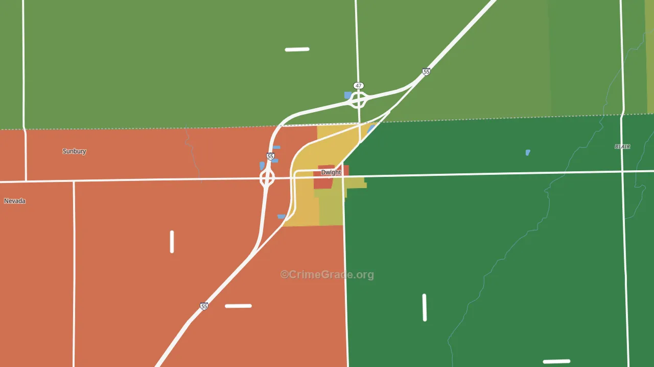 60420, IL Map of Theft Rates