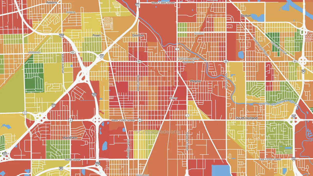 60426, IL Map of Theft Rates