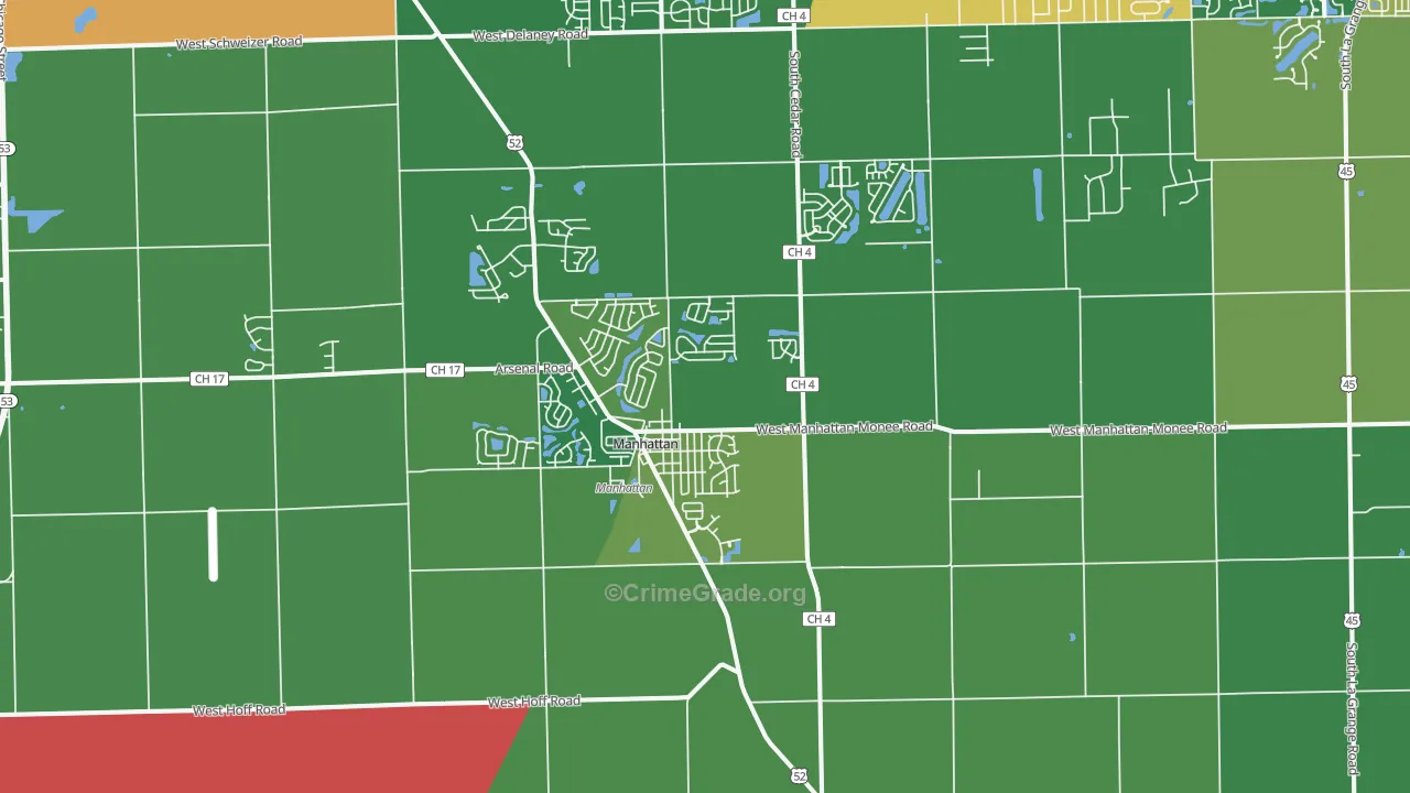 60442, IL Map of Theft Rates