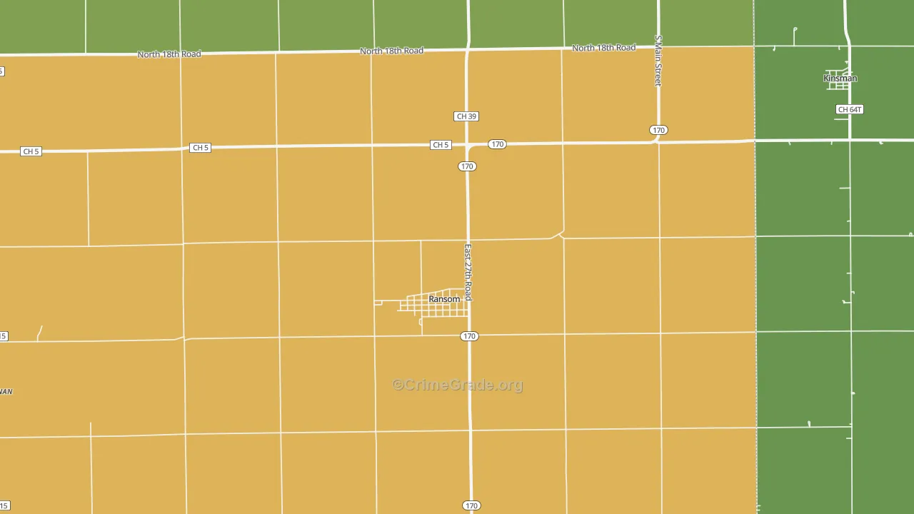 60470, IL Map of Theft Rates