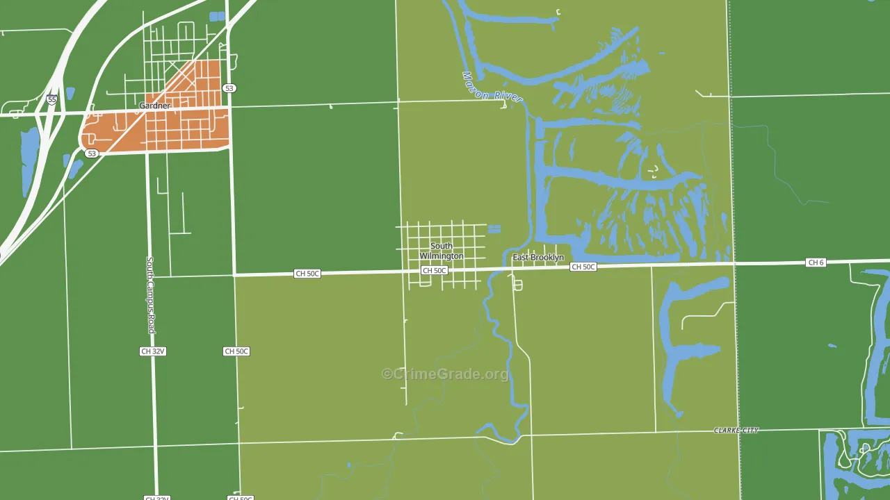 60474, IL Map of Theft Rates
