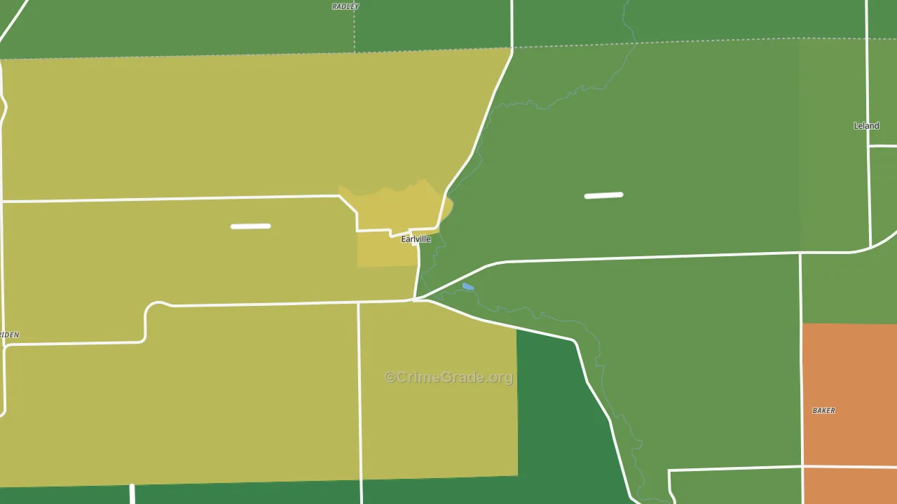 60518, IL Map of Theft Rates