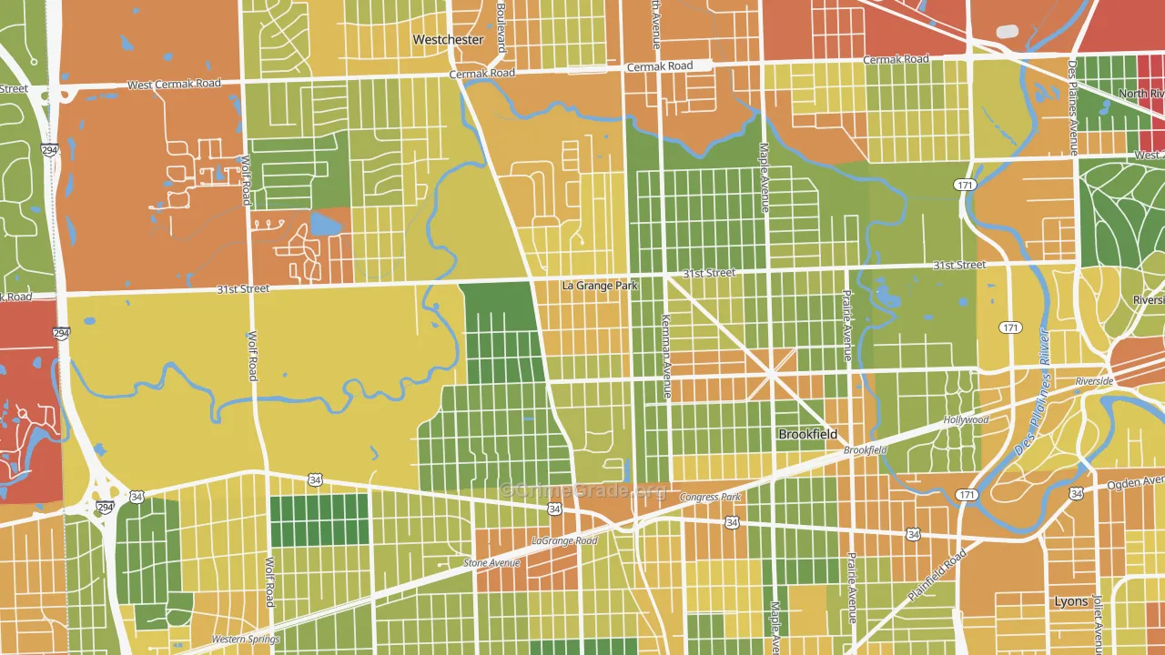 60526, IL Map of Theft Rates