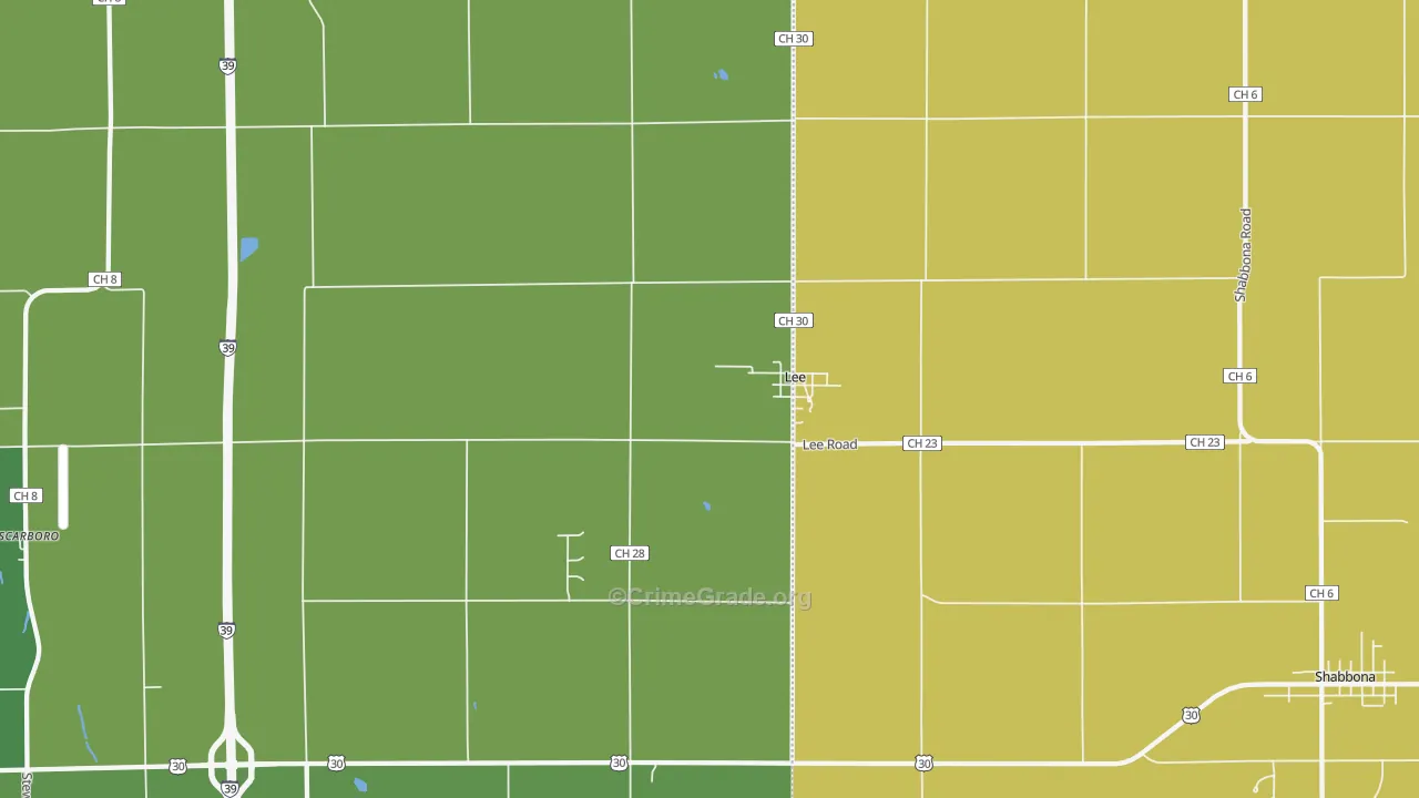 60530, IL Map of Theft Rates