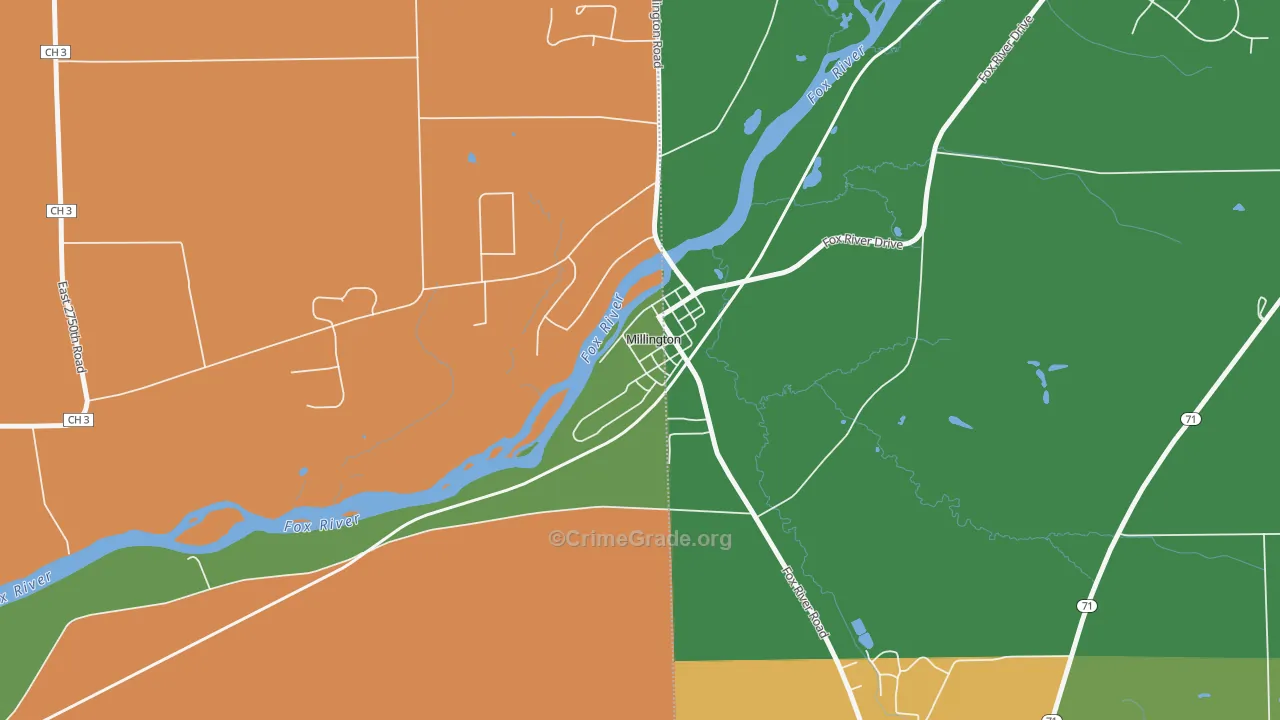 60537, IL Map of Theft Rates