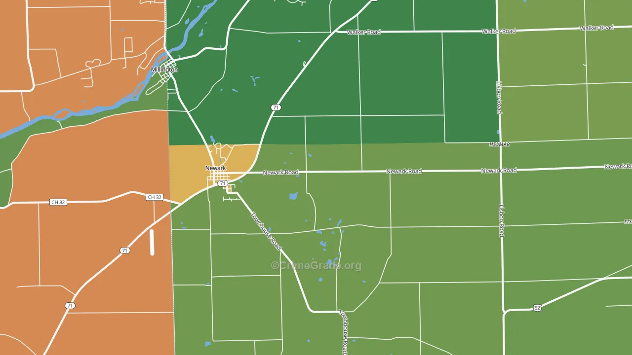 60541, IL Map of Theft Rates