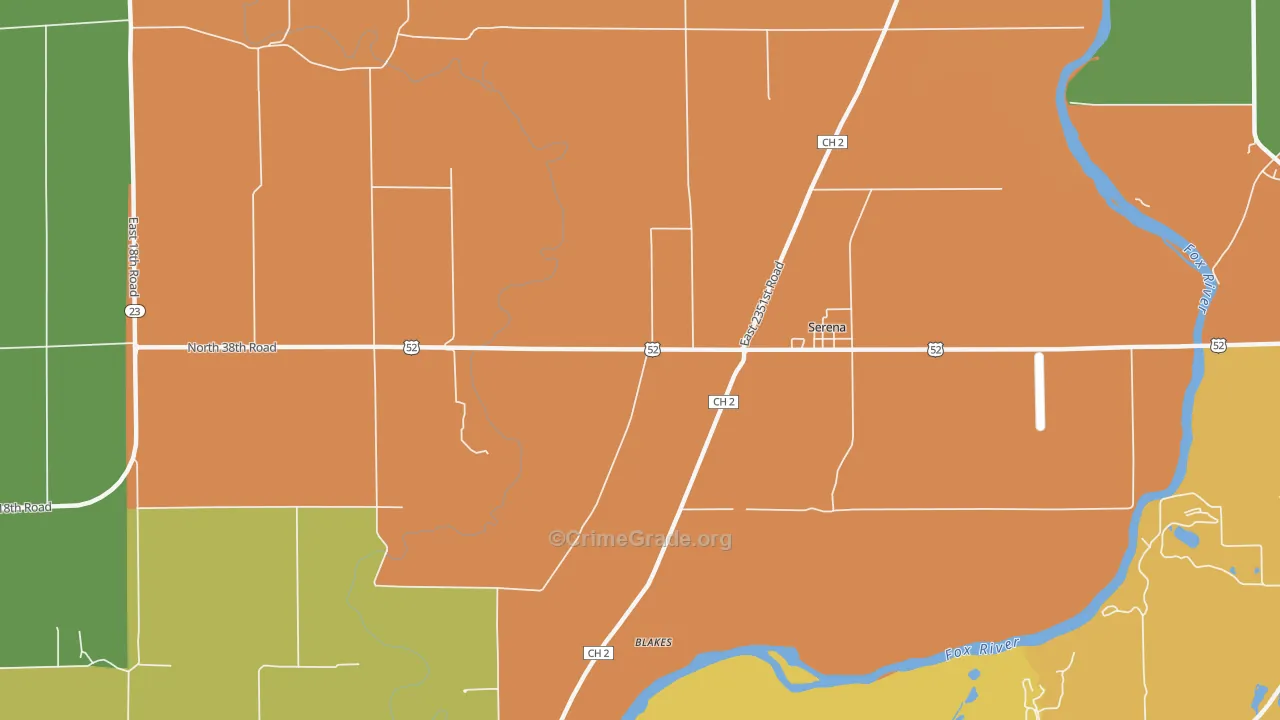 60549, IL Map of Theft Rates