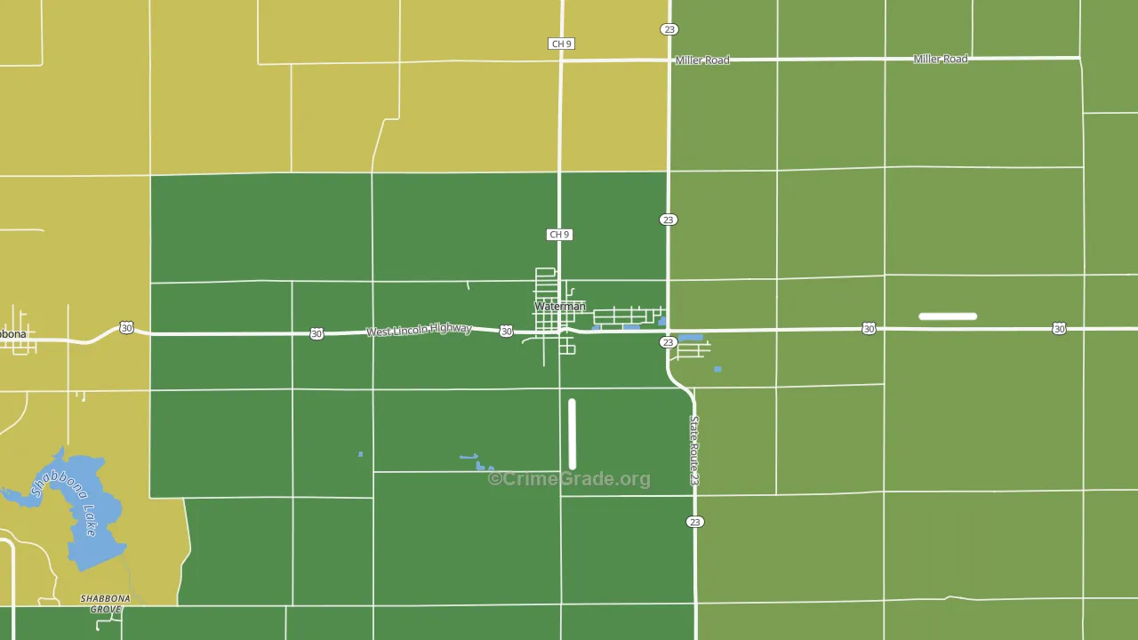 60556, IL Map of Theft Rates