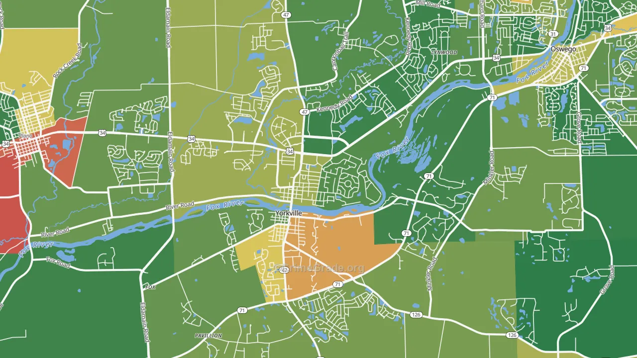 60560, IL Map of Theft Rates