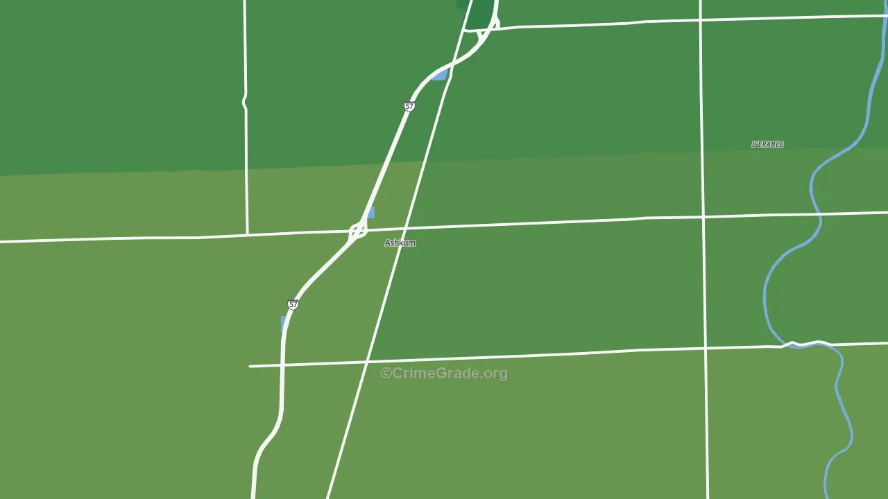 60911, IL Map of Theft Rates