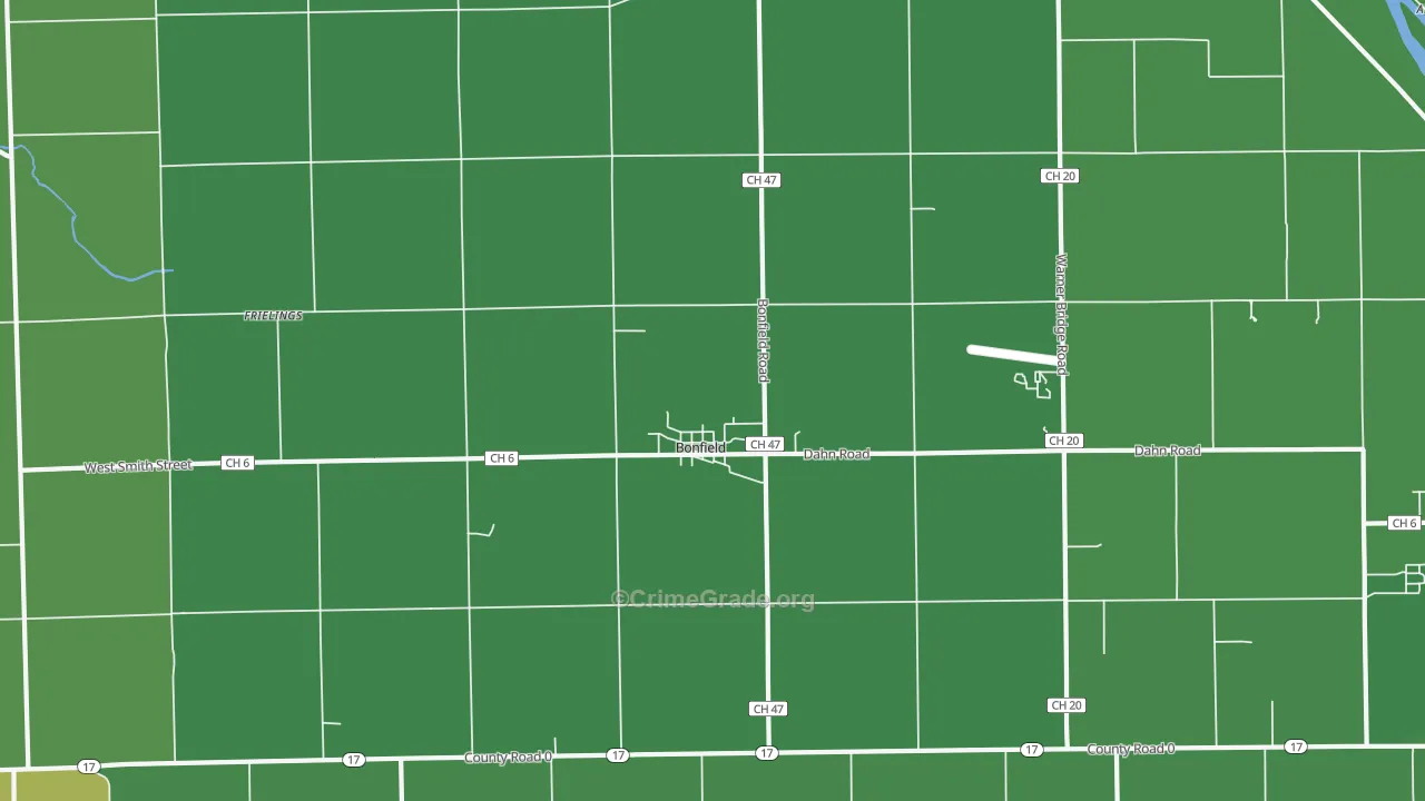 60913, IL Map of Theft Rates