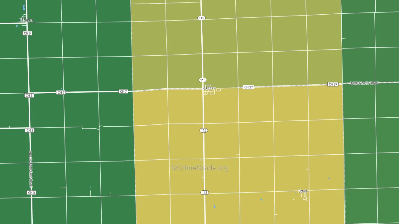 60919, IL Map of Theft Rates