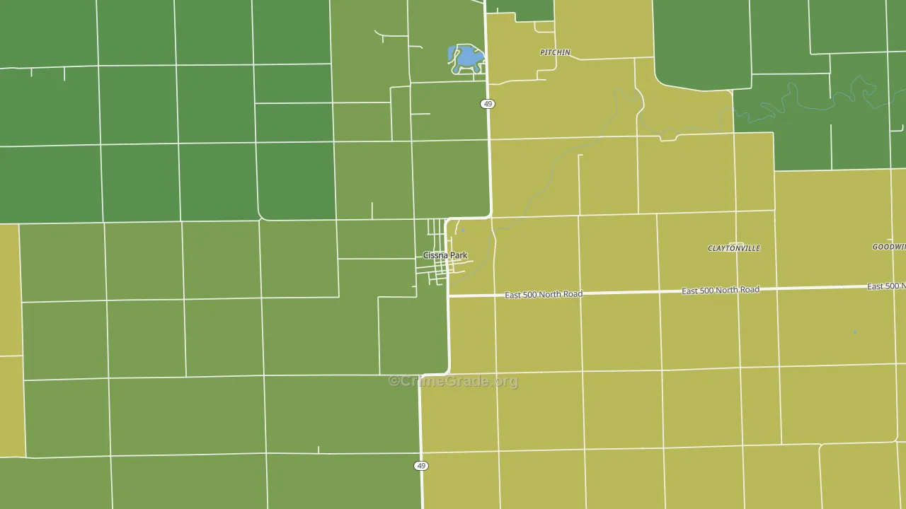 60924, IL Map of Theft Rates