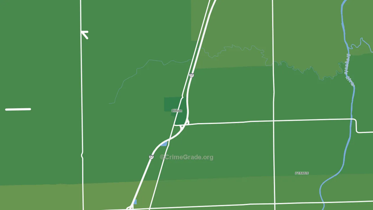 60927, IL Map of Theft Rates