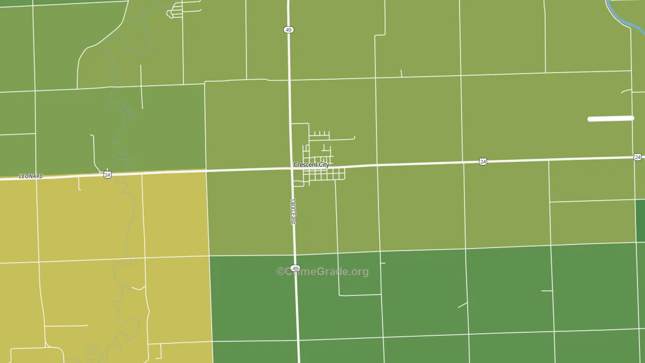 60928, IL Map of Theft Rates
