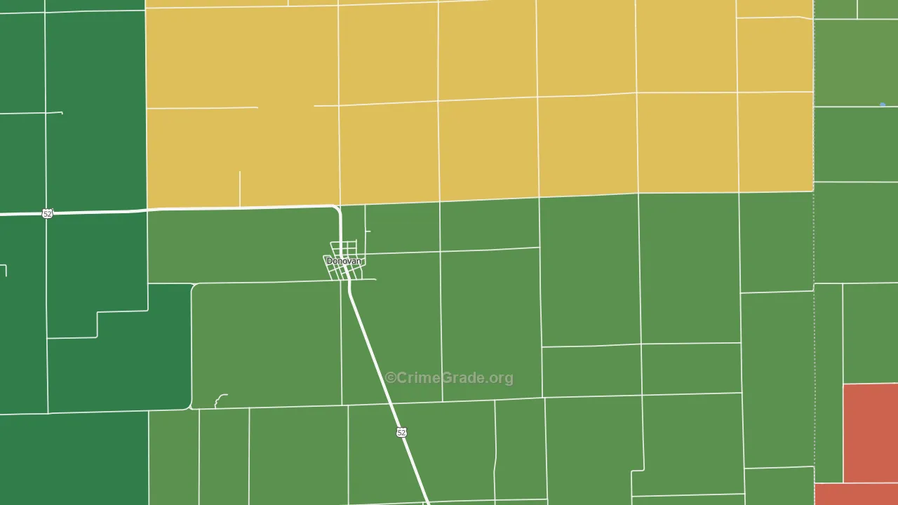 60931, IL Map of Theft Rates