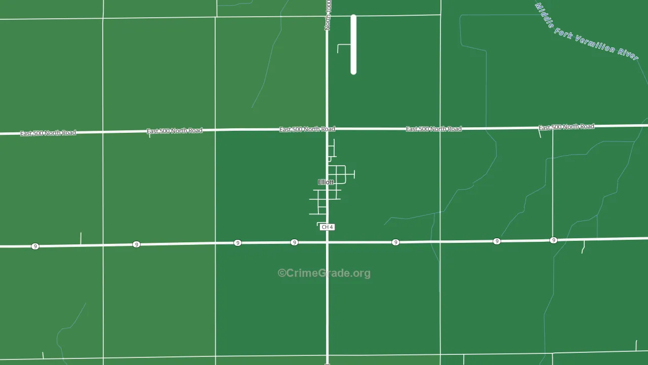 60933, IL Map of Theft Rates