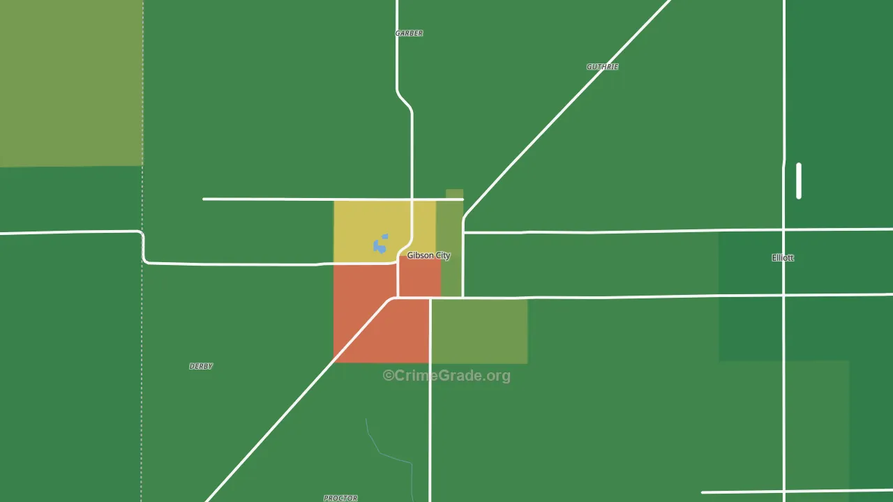 60936, IL Map of Theft Rates