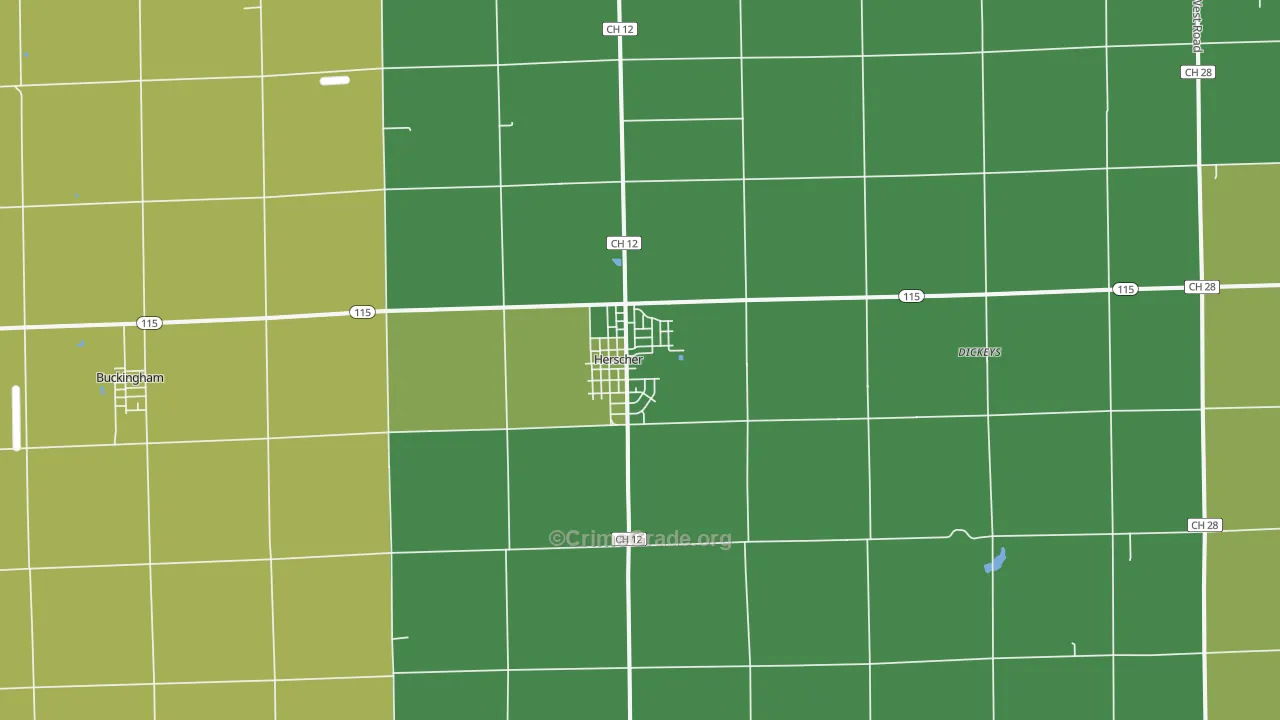 60941, IL Map of Theft Rates